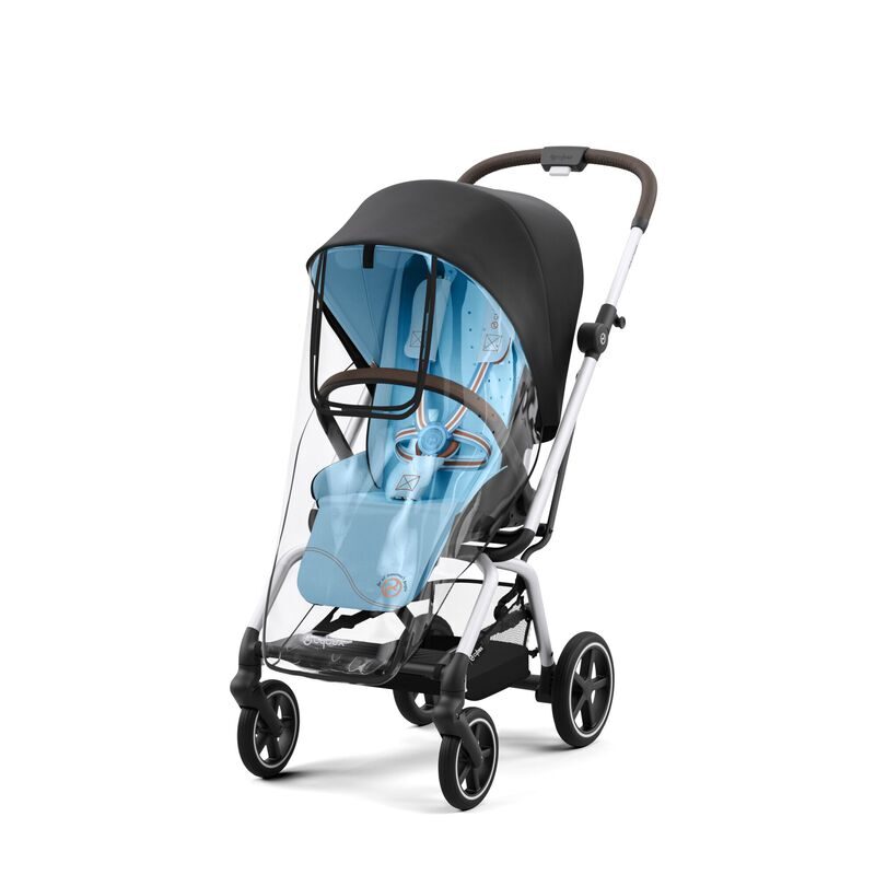 Cybex Eezy S Twist rain cover fitted on pushchair