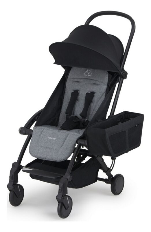 Bumprider Connect Seitentasche magnetisch an der Seite des Kinderwagens befestigt