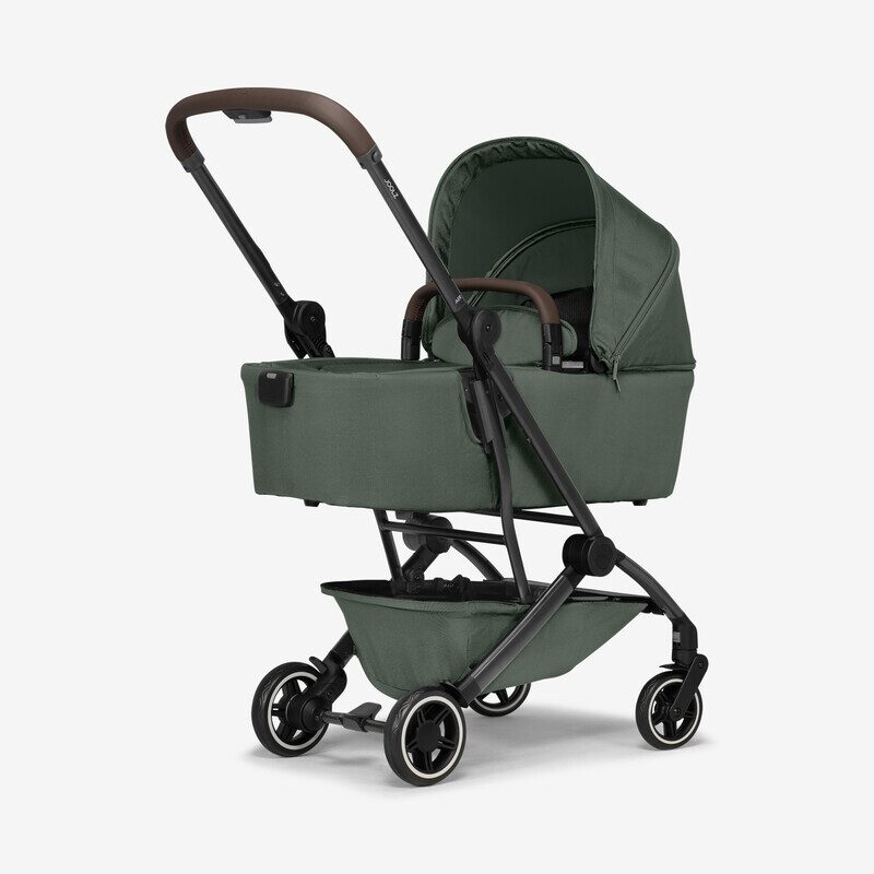 Joolz Aer+ carrycot — unique fold-flat design together with the pushchair frame