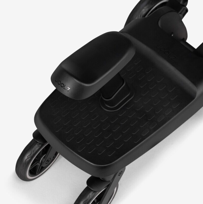 Joolz Aer+ ride-along board — comfortable walking space for parent and full brake access