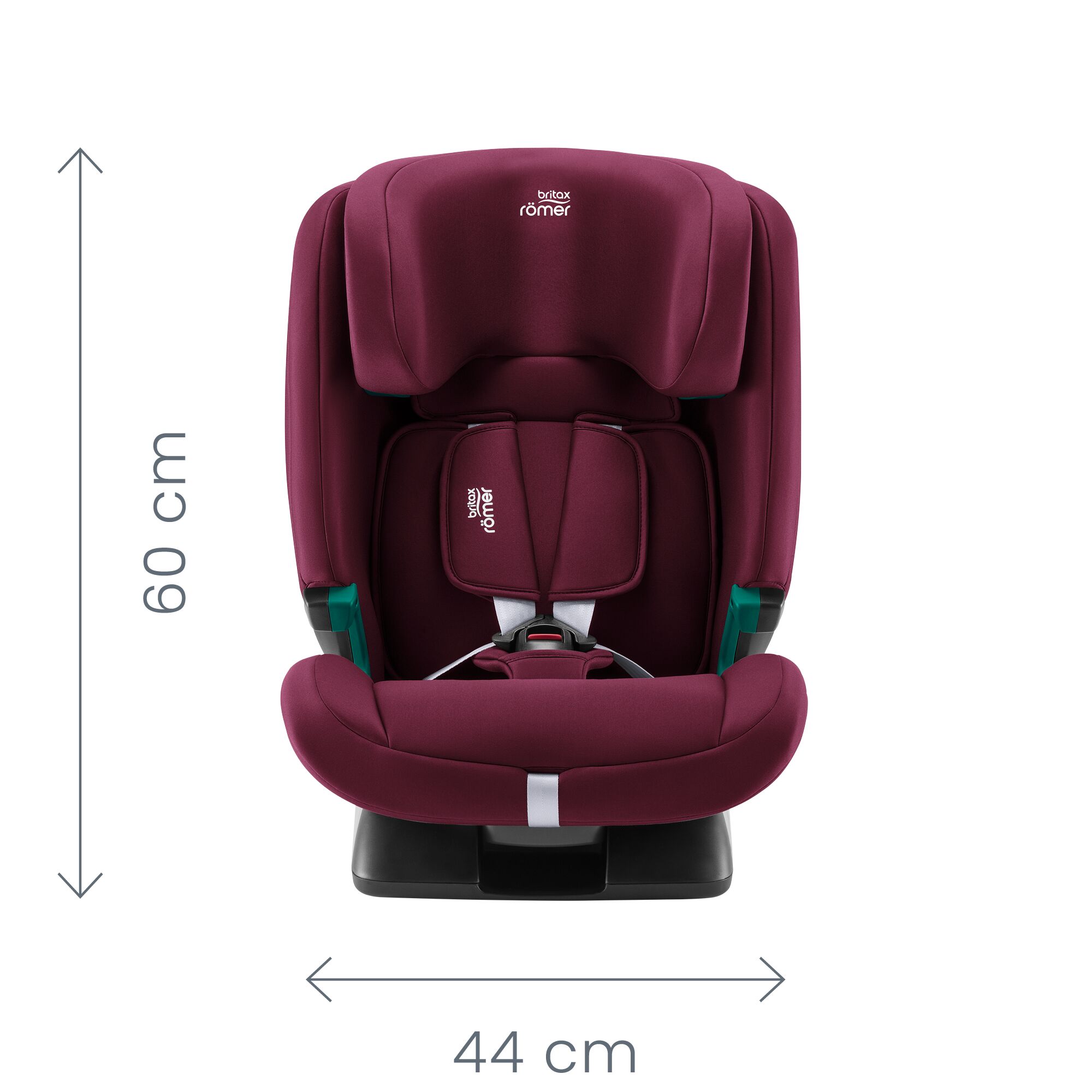 Rozměry autosedačky Britax Romer EVOLVAFIX - obrázek 1