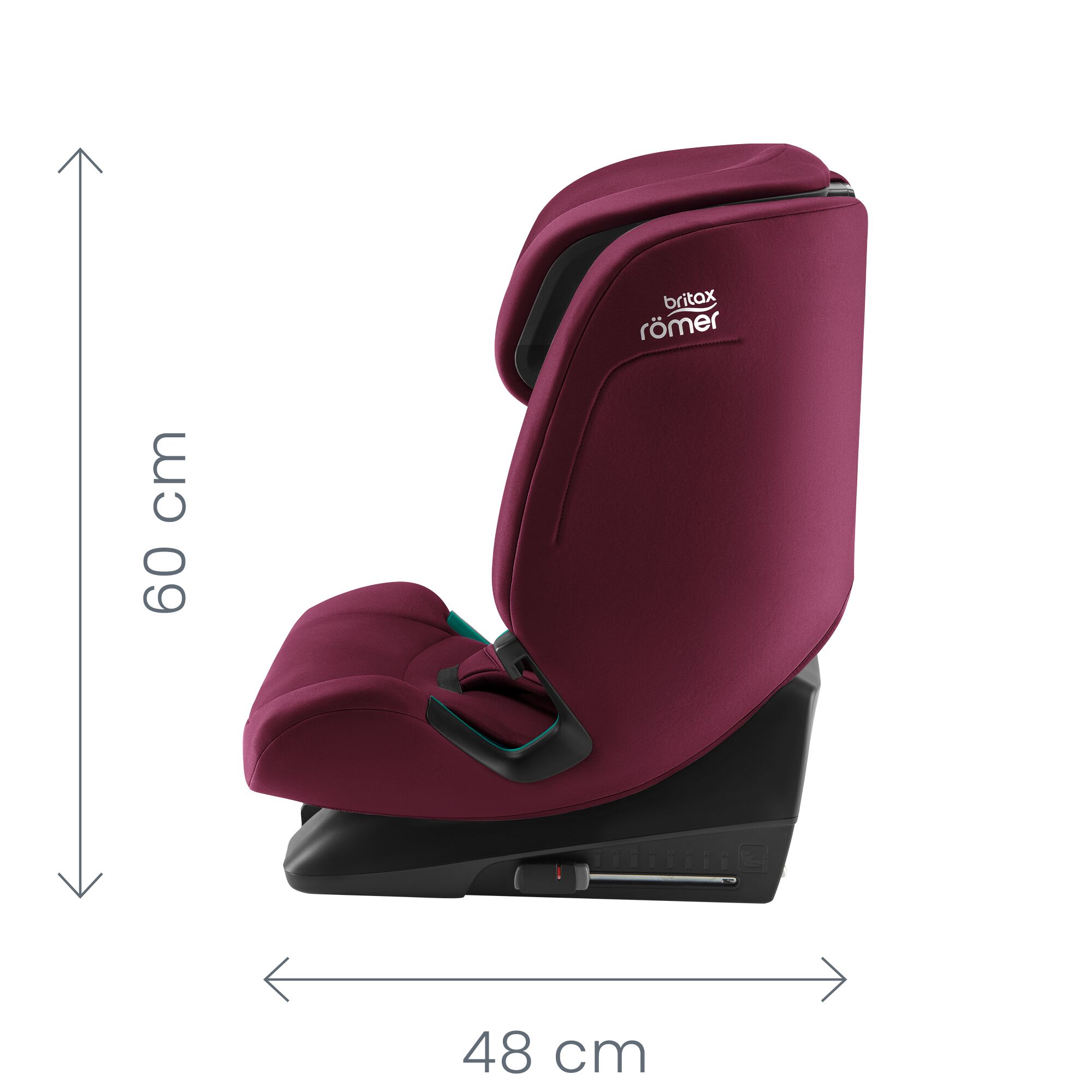 Rozměry autosedačky Britax Romer EVOLVAFIX - obrázek 2
