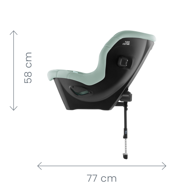 Rozměry autosedačky Britax Romer Max-Safe Pro zepředu