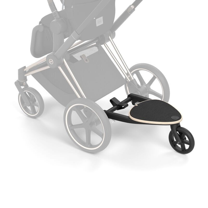 Cybex Kid Board namontovaná na kočárku Priam