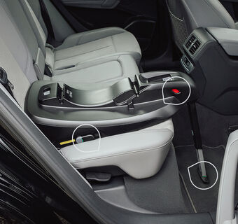 Britax Römer základna Baby-Safe Core - indikátory montáže