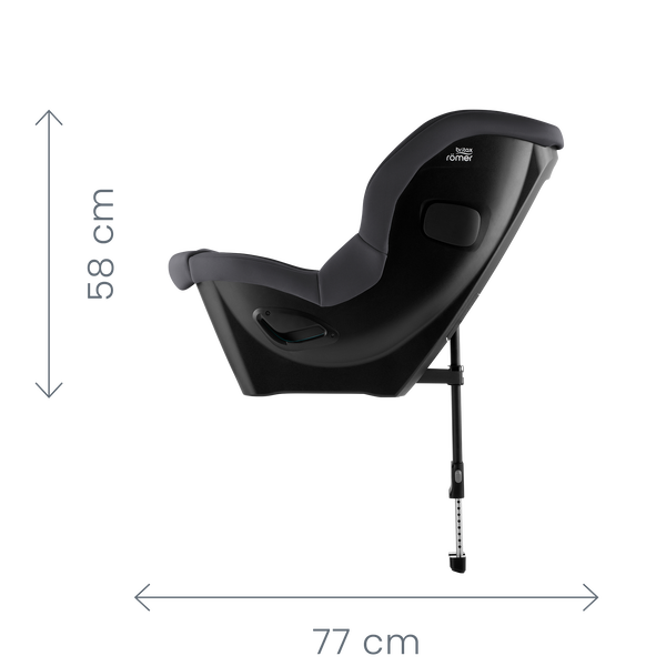 Rozměry autosedačky Britax Römer Safe-Way M zepředu