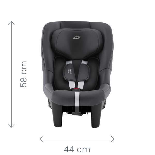 Rozměry autosedačky Britax Römer Safe-Way M z boku