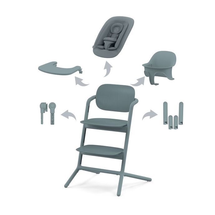 Cybex Lemo Chair ブラック Cybex Lemo 2 - krzesełko do karmienia, zestaw 4-in-1