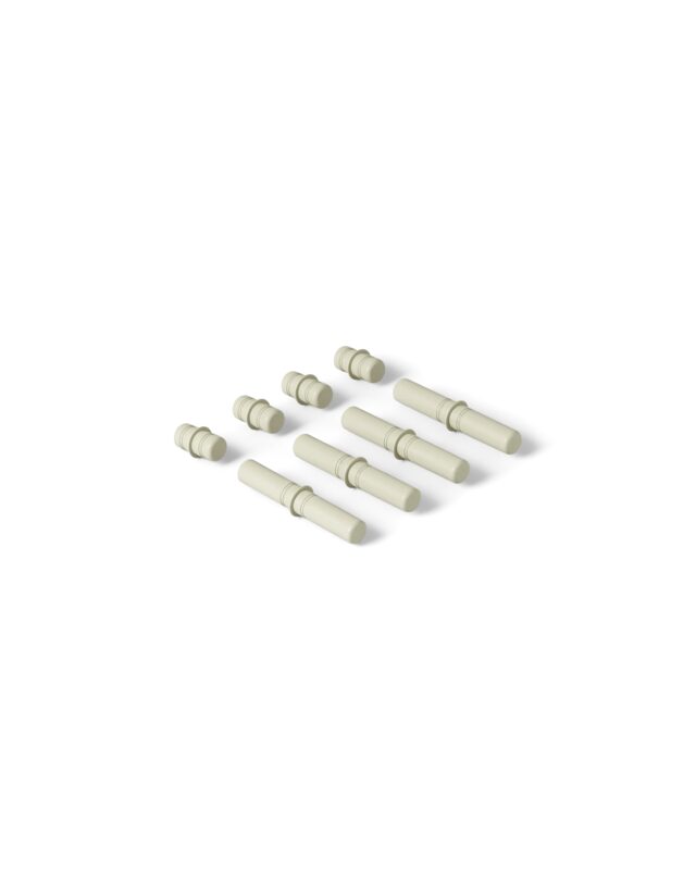 MODU Connector Pegs Dusty Green — 8 spojovacích kolíků z plastu ABS