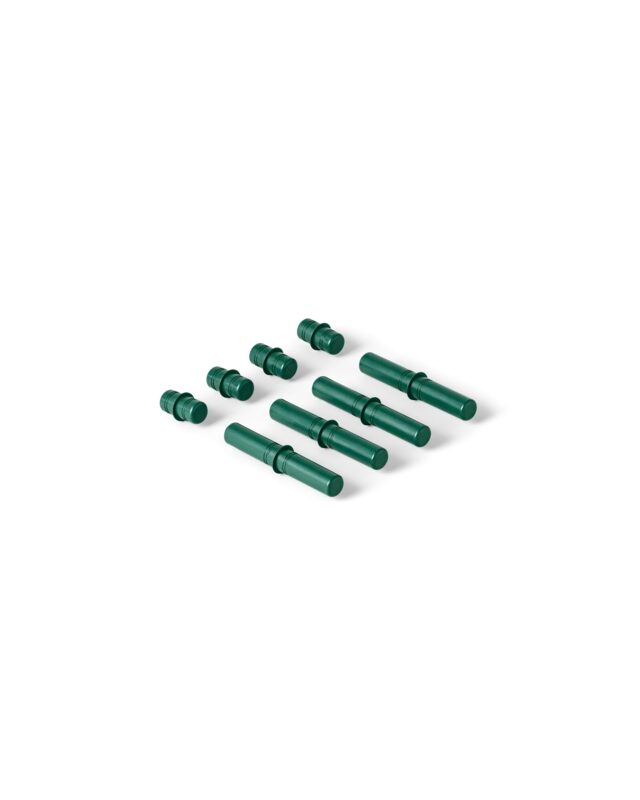MODU Connector Pegs Forest Green — 8 spojovacích kolíků z plastu ABS