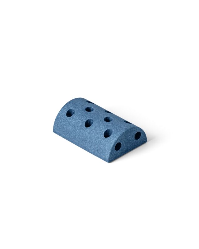 MODU Block Round Deep Blue — okrągły blok piankowy z otworami na łączniki