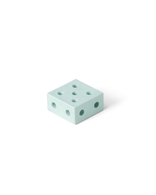 MODU Block Square Ocean Mint — čtvercový pěnový blok s otvory pro spojky