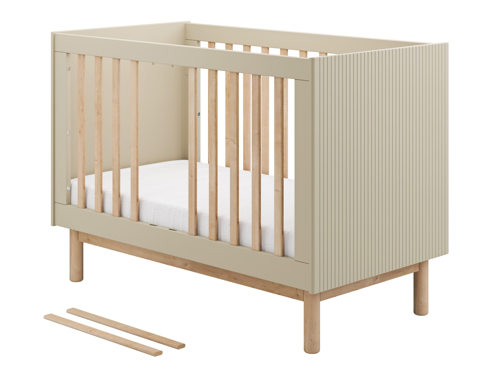 Pinio Miloo postýlka 120x60 – odnímatelné příčky