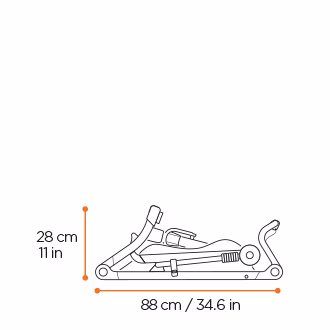 Thule Urban Glide 4-wheel design