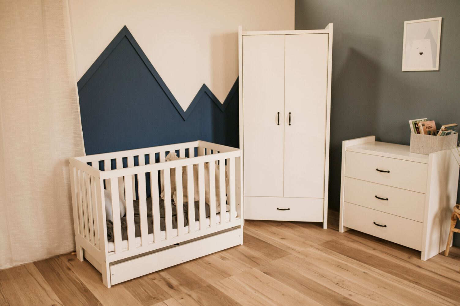 LittleSky by Klupś Amelia II cot 120x60 in white