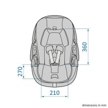 Vnitřní rozměry Maxi-Cosi Pebble 360 Pro 2