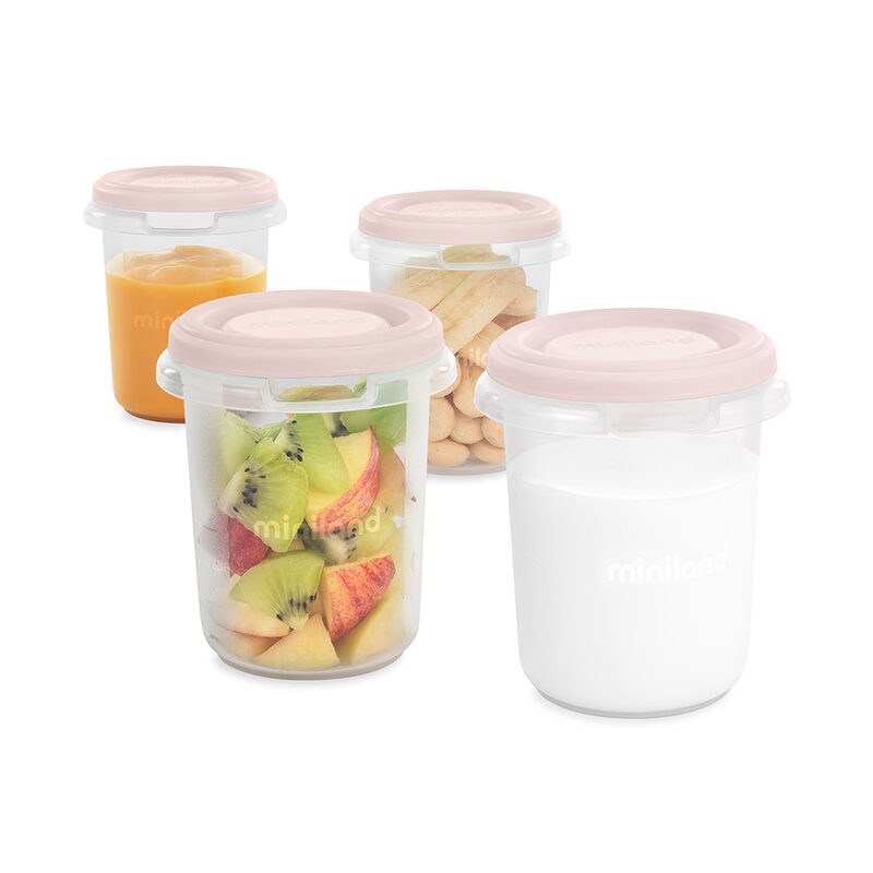Miniland Dolce hermetic food containers 4 x 250 ml, Candy
