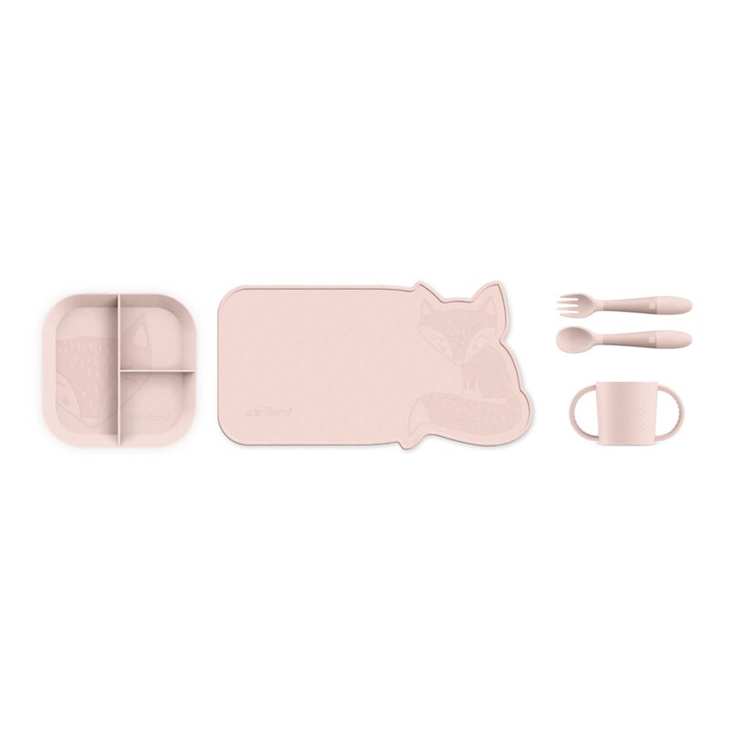 Miniland Dolce BLW tableware set Candy — full set view