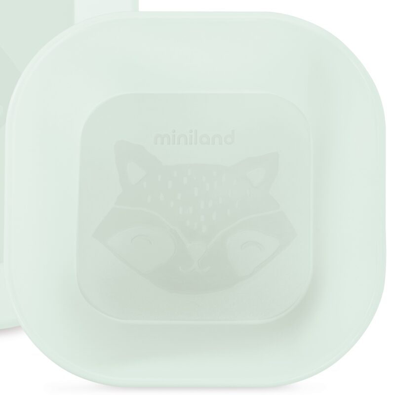 Miniland Dolce BLW set Mint — cutlery and plate
