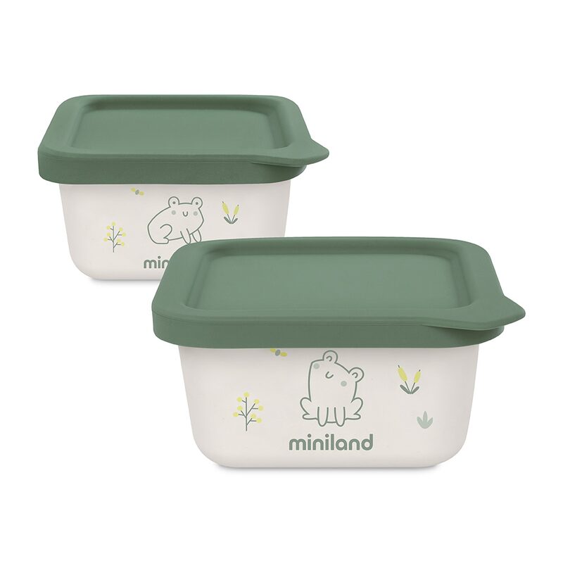Miniland ECO-friendly hermetic containers 2x400ml Frog