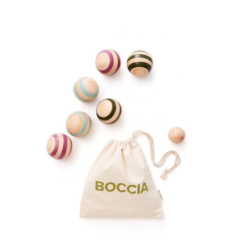 Kids Concept hra Boccia — dřevěné koule na zahradu