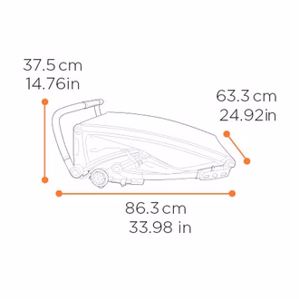 Thule Chariot Sport 2 bezpečnostní pásy