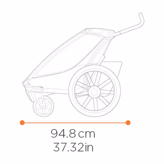 Thule Chariot Sport 2 Double rozměry