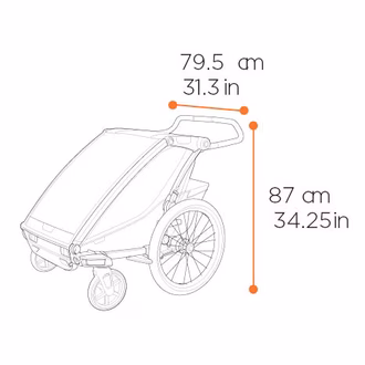 Thule Chariot Cross 2 Double - Interiér