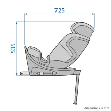 Délka autosedačky Maxi-Cosi Emerald 360 S