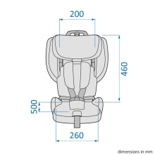 Vnitřní rozměry sedáku Maxi-Cosi Nomad Plus