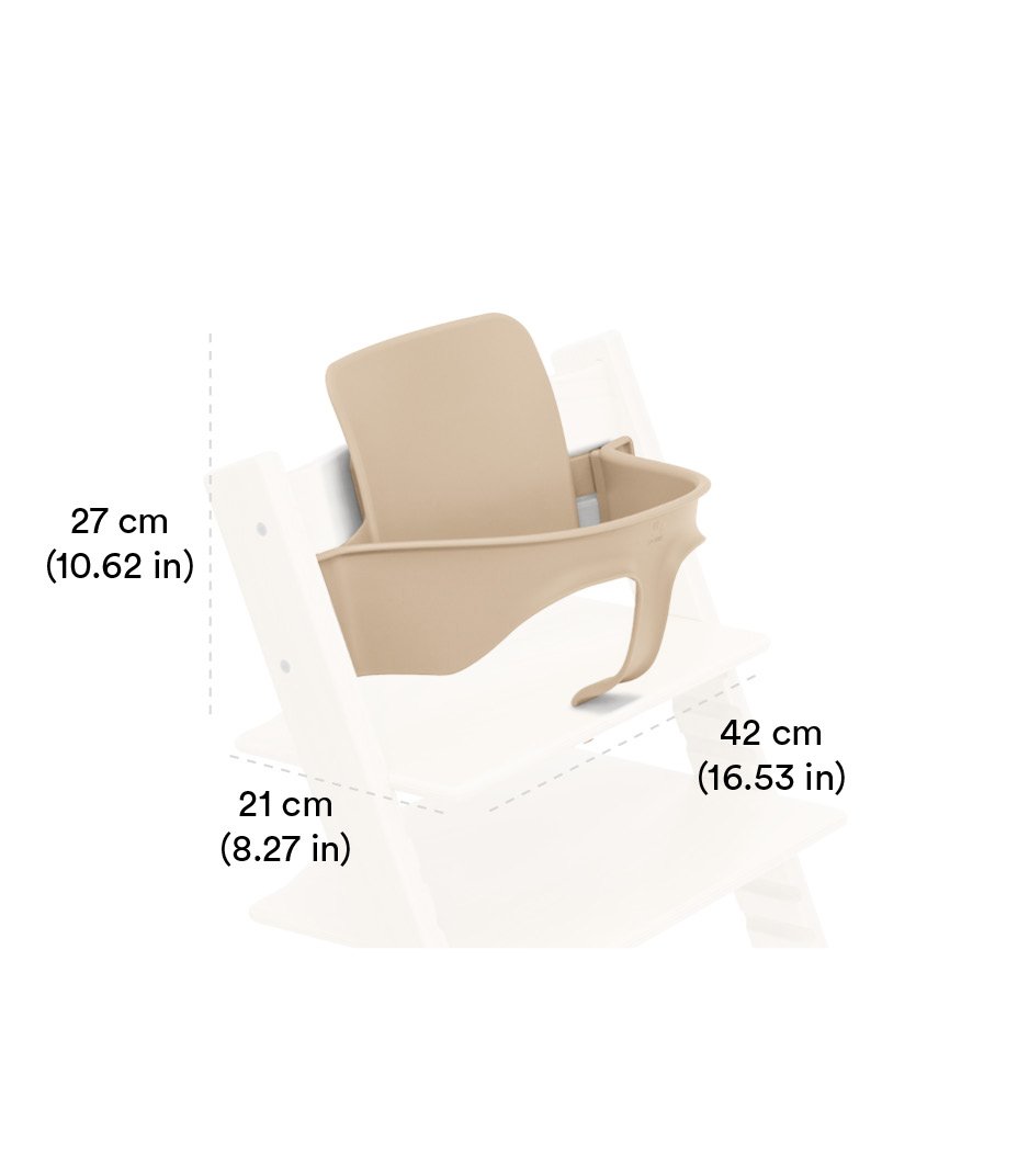 Rozměrové specifikace Stokke Tripp Trapp Baby Set 2