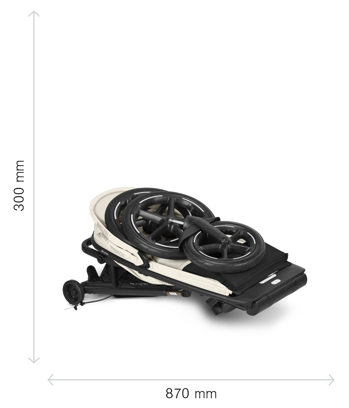 Rozměry Cybex Avi Spin - složený