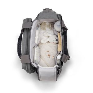 Easy-open dual zip changing bag