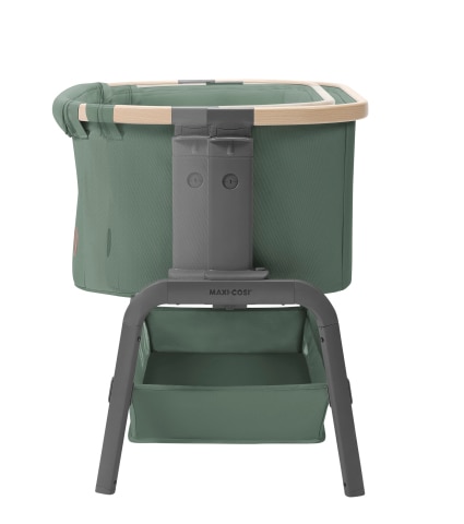 Easy sliding and perfect fit beside parents bed