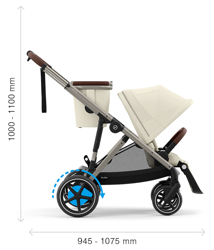 Cybex eGazelle S rozměry rozložený