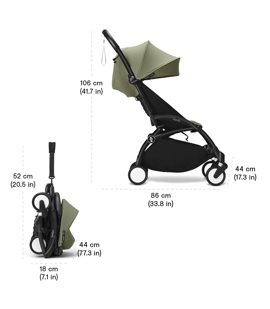 Rozměry Stokke® YOYO³ - sportovní kočárek