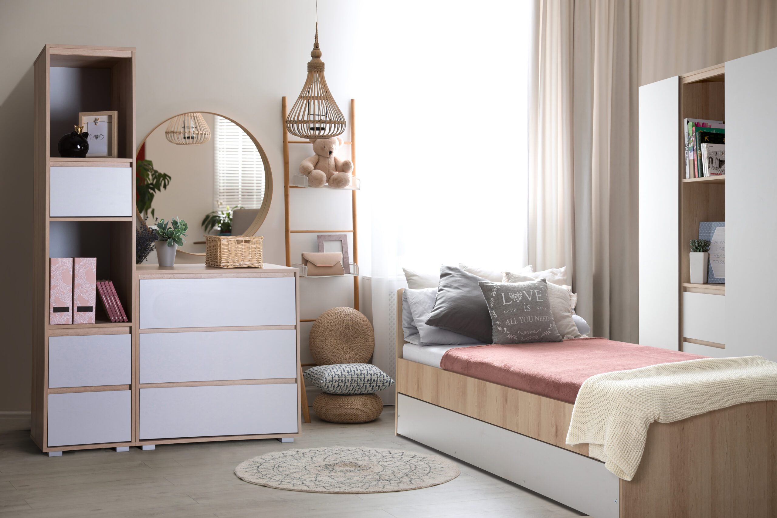 LittleSky by Klupś Dalia mládežnická postel Buk-popiel