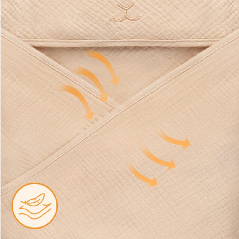 Lionelo Muslin Hooded Towel — prodyšný materiál