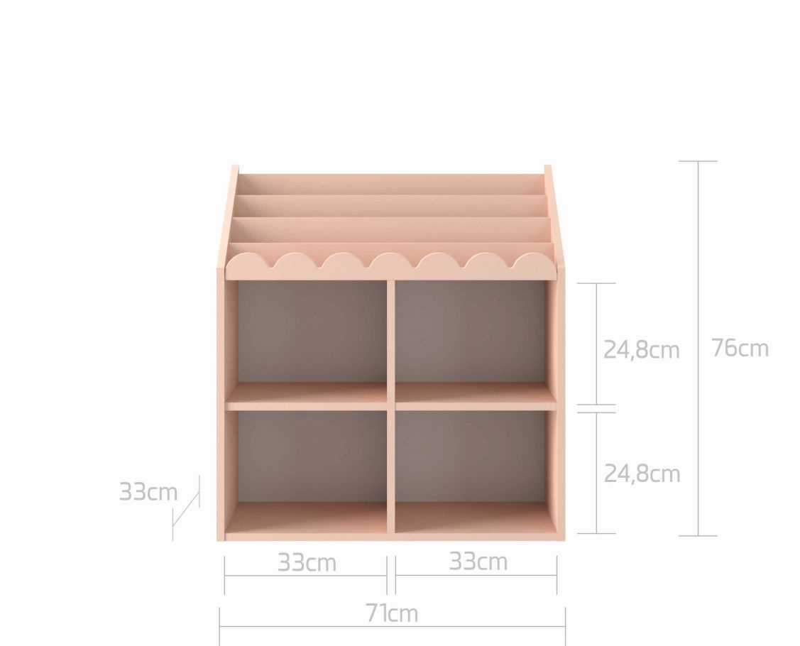 Technické údaje Bellamy BooK NooK regál Latte