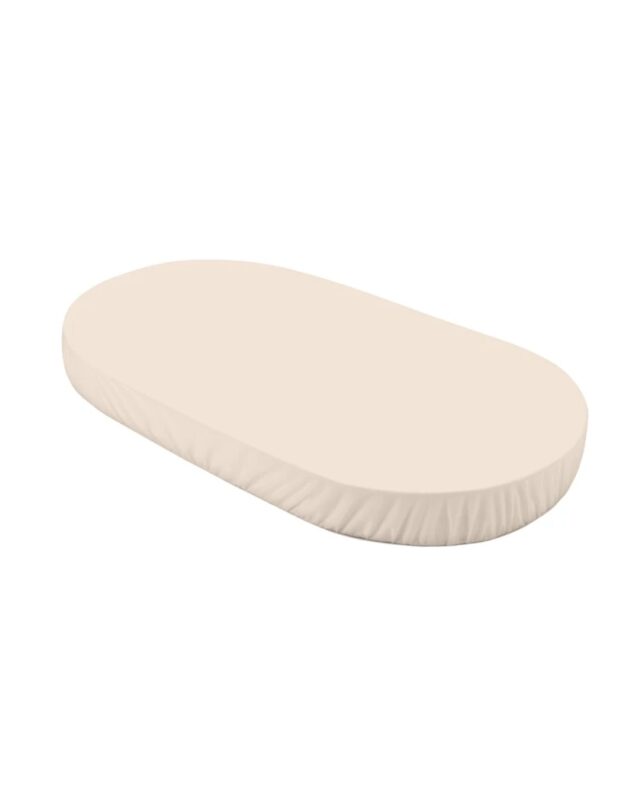 Waldin oválné prostěradlo z organické bavlny pro postýlku 7v1 Beige