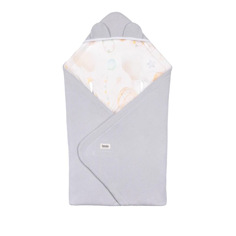 Lionelo Travel Swaddle Blanket Grey Balloon — zavinovačka do autosedačky