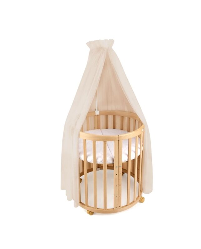 Waldin tulle cot canopy with frame Beige
