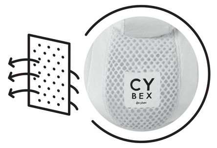 Prodyšný síťovaný materiál Cybex Coya Carrier