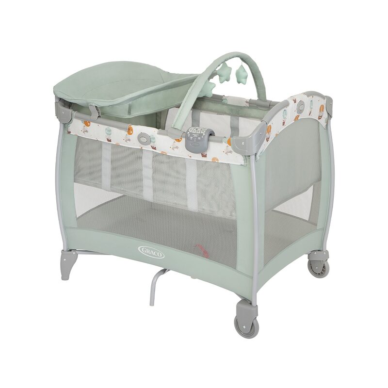 Graco Contour Electra travel cot with bassinet Nature Trail