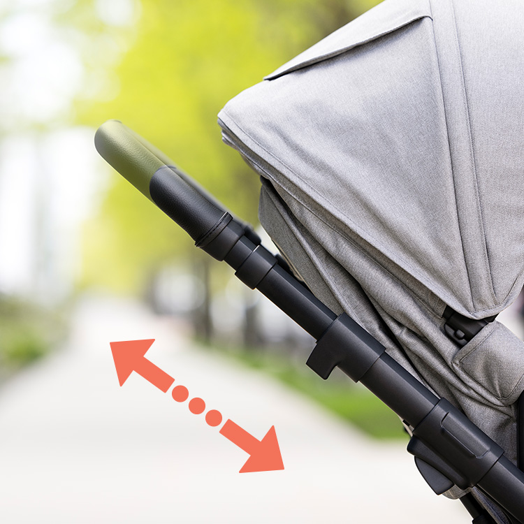 Graco Near2Me DLX Trio - nastavitelná rukojeť