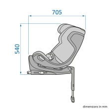 Maxi-Cosi Emerald 360 Pro – vnější rozměry