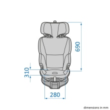 Maxi-Cosi Emerald 360 Pro – vnitřní rozměry