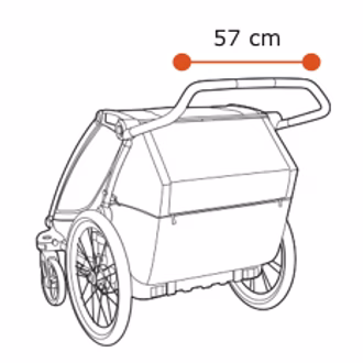 Thule Chariot Cab zepředu