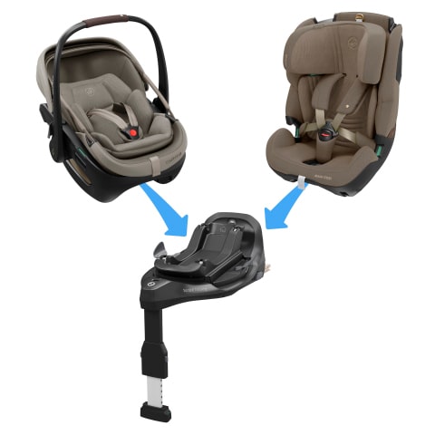 Maxi-Cosi FamilyFix Slide Pro one base multiple car seats compatible