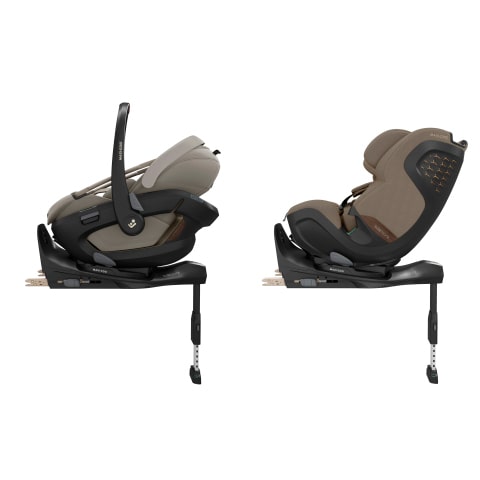 Maxi-Cosi Coral Slide Pro s bazi Slide Pro bezpecne cestovani zadem ke smeru jizdy